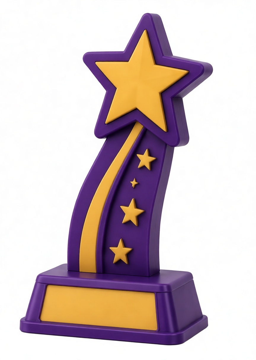 Star Trophy Model free 3D printable STL