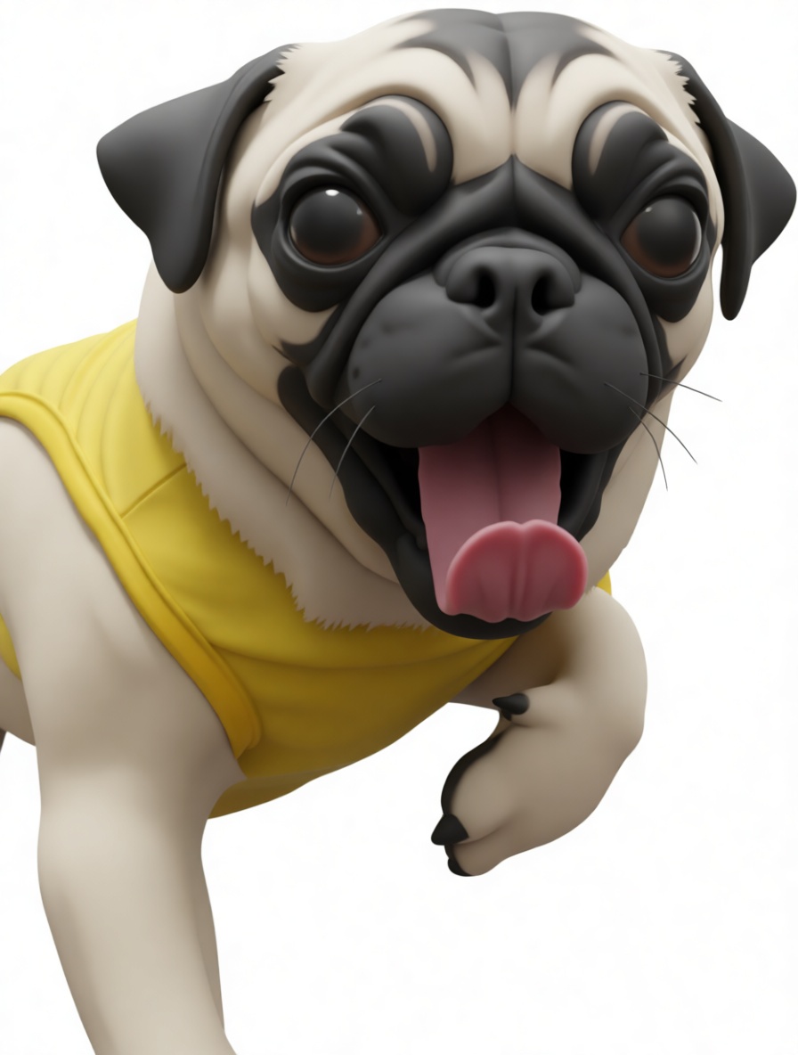 Pug Dog Figurine free 3D printable STL