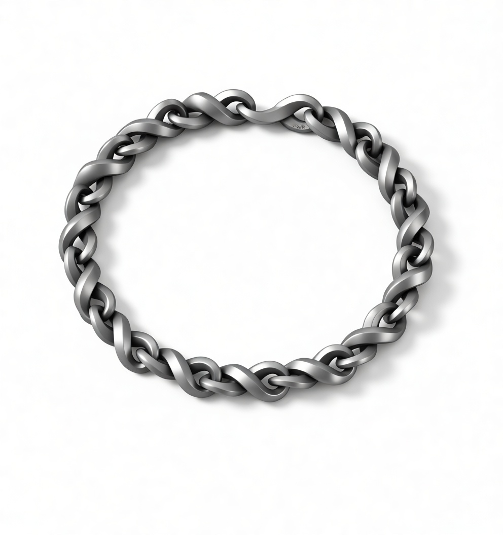 Twisted Chain Bracelet free 3D printable STL
