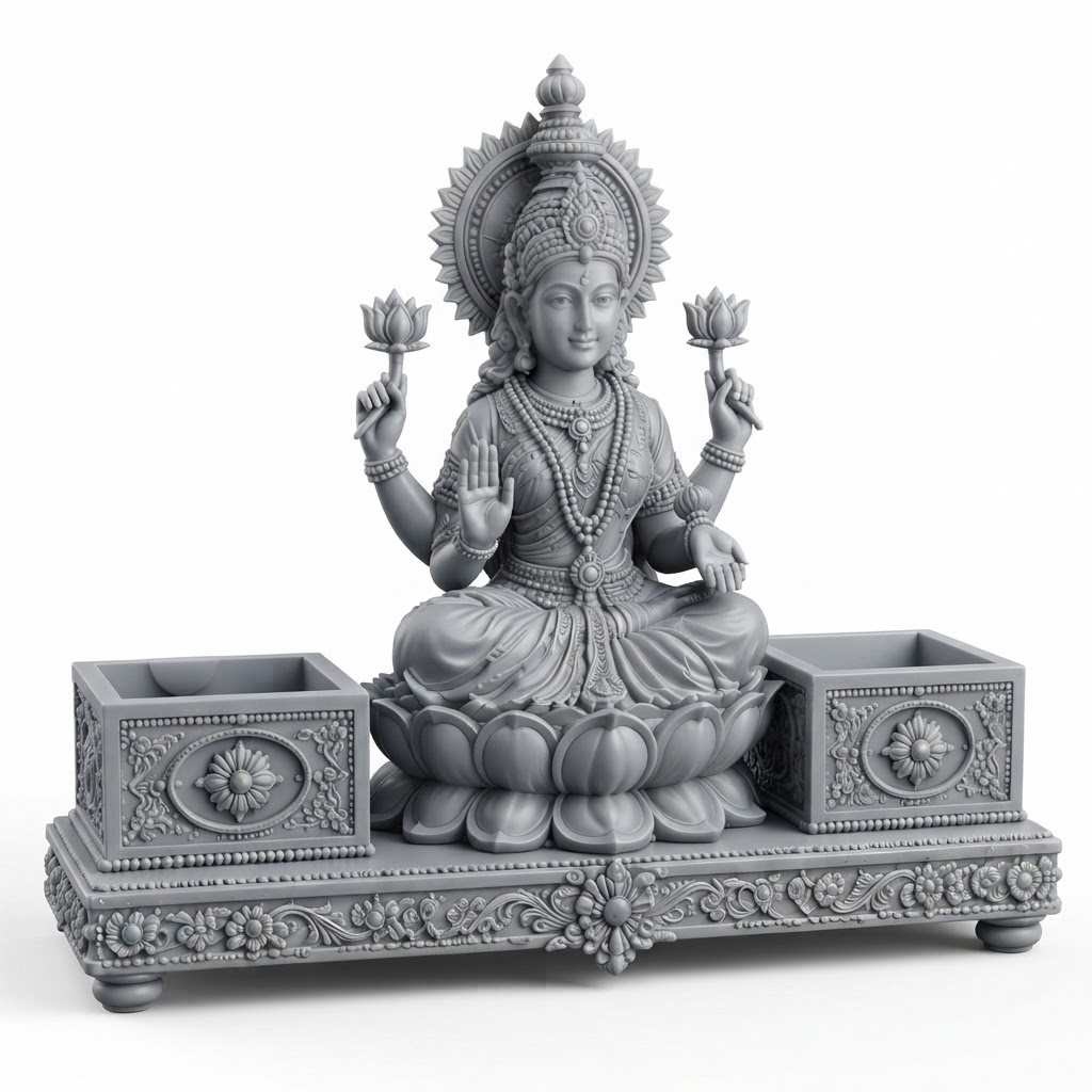Lakshmi Statue free 3D printable STL