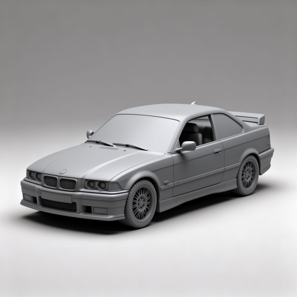 BMW E36 Model free 3D printable STL