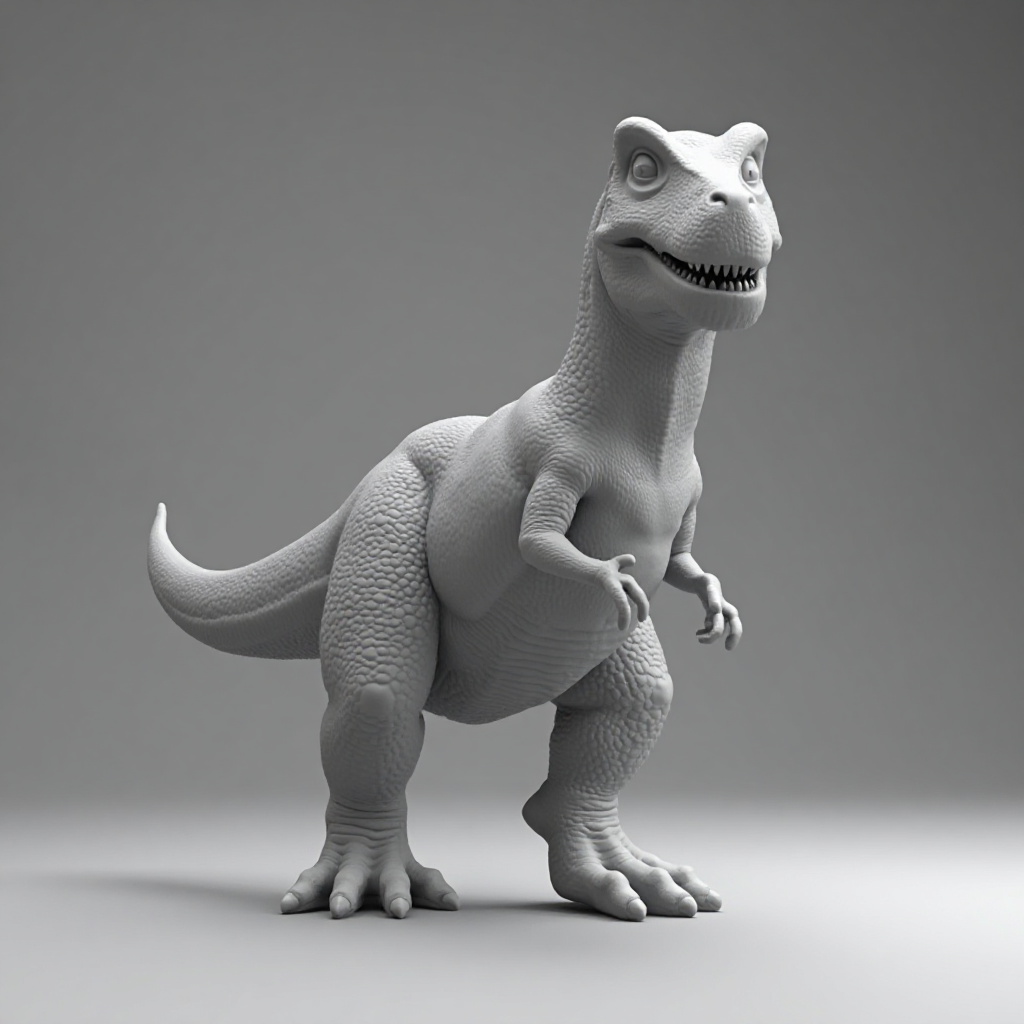 T-Rex Dinosaur Figurine free 3D printable STL