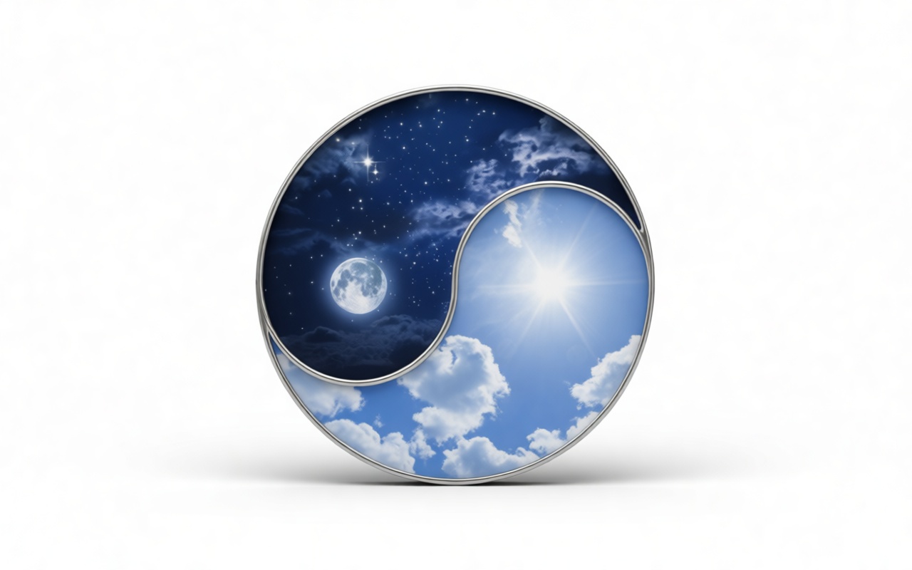 Yin Yang Sun Moon Sculpture free 3D printable STL