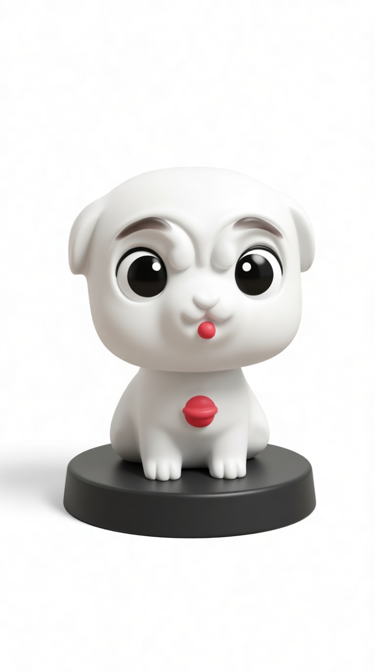 Cute Pug Figurine free 3D printable STL