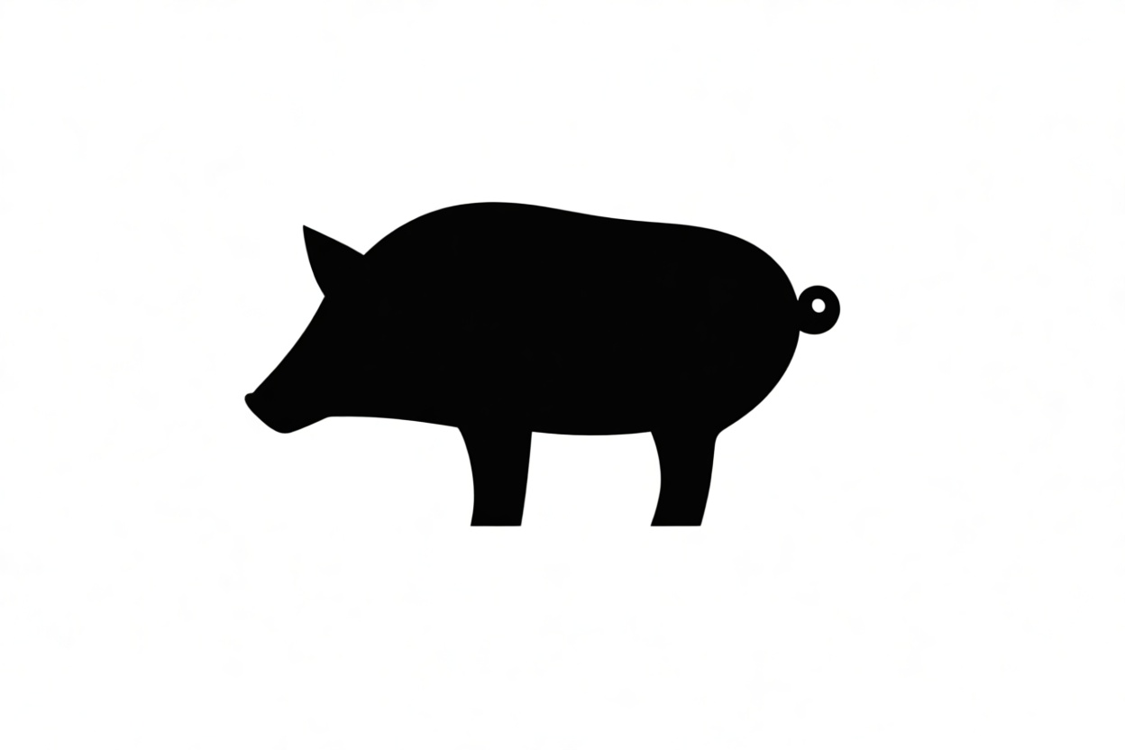 Pig Keychain Figurine free 3D printable STL