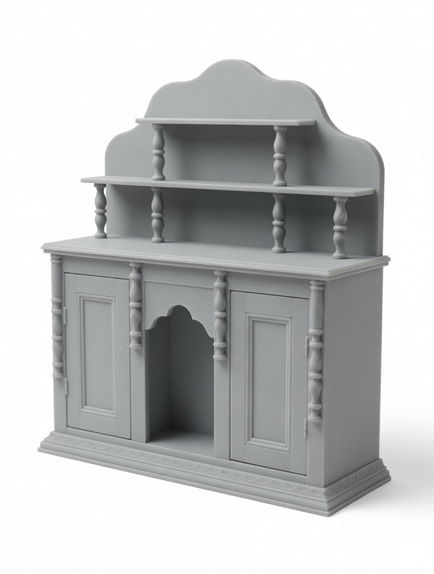 Vintage Sideboard Shelf Model free 3D printable STL