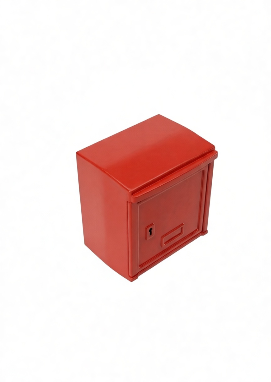Red Letterbox Model free 3D printable STL