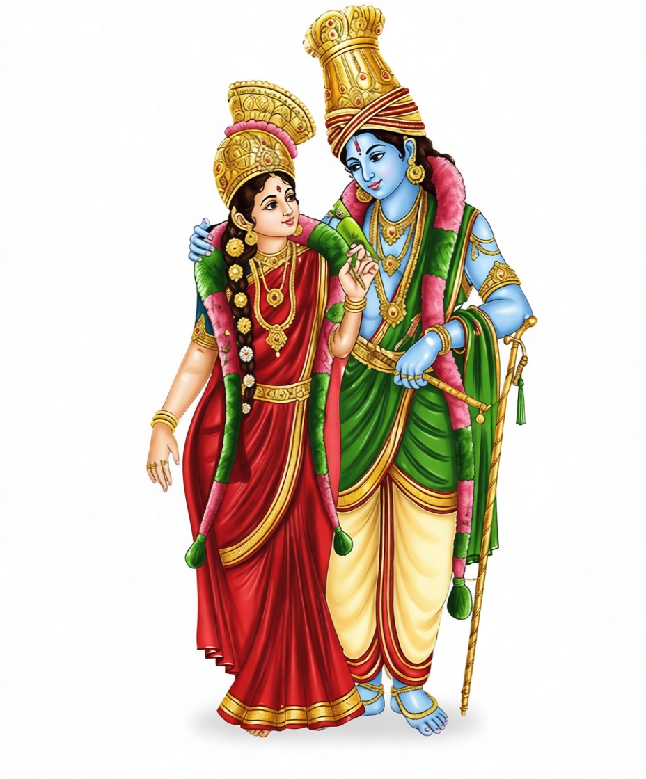 Radha Krishna Figurine free 3D printable STL