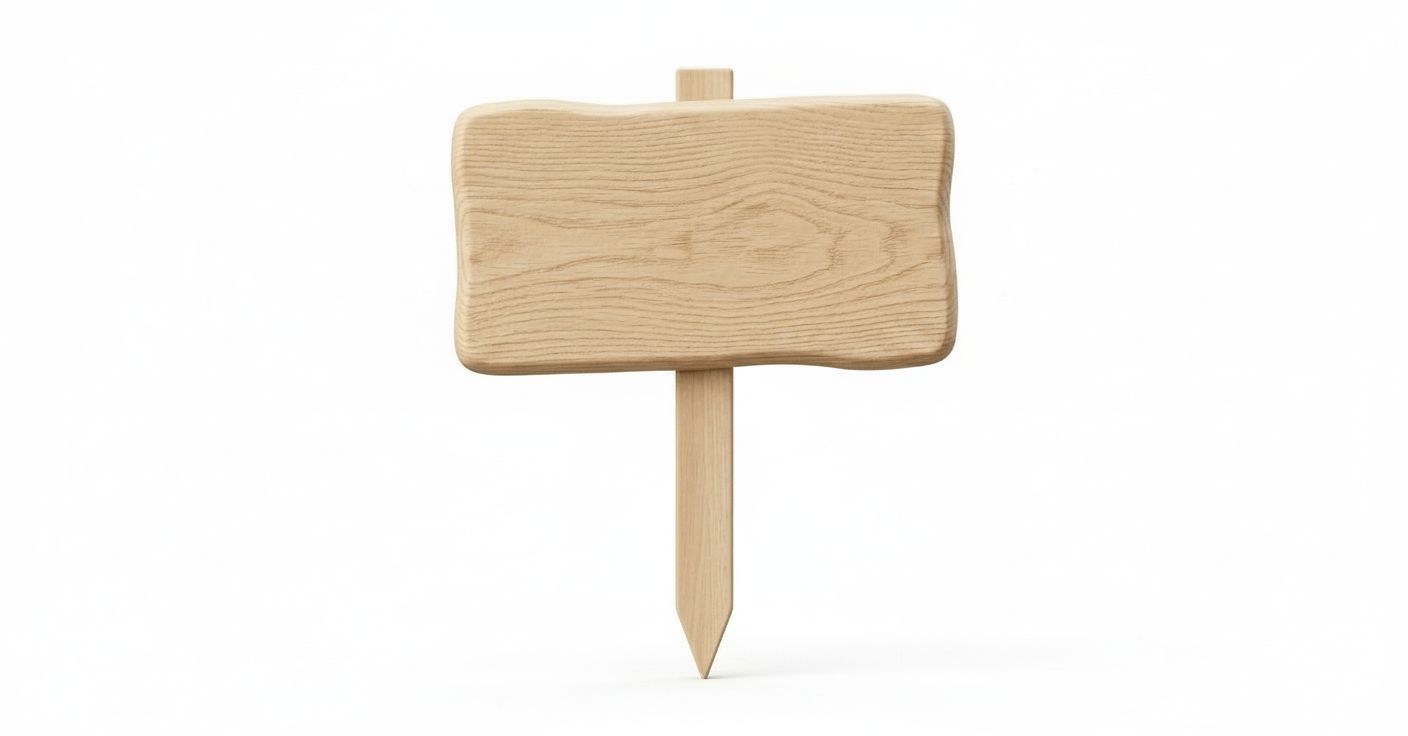 Wooden Garden Sign free 3D printable STL