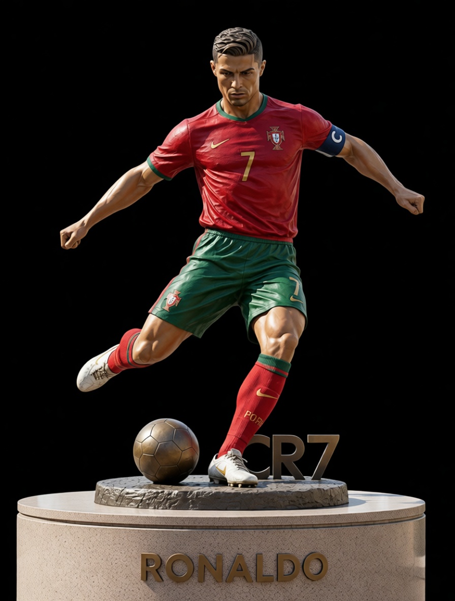 Cristiano Ronaldo Figurine free 3D printable STL