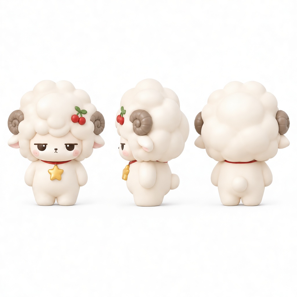 Chubby Sheep Figurine free 3D printable STL