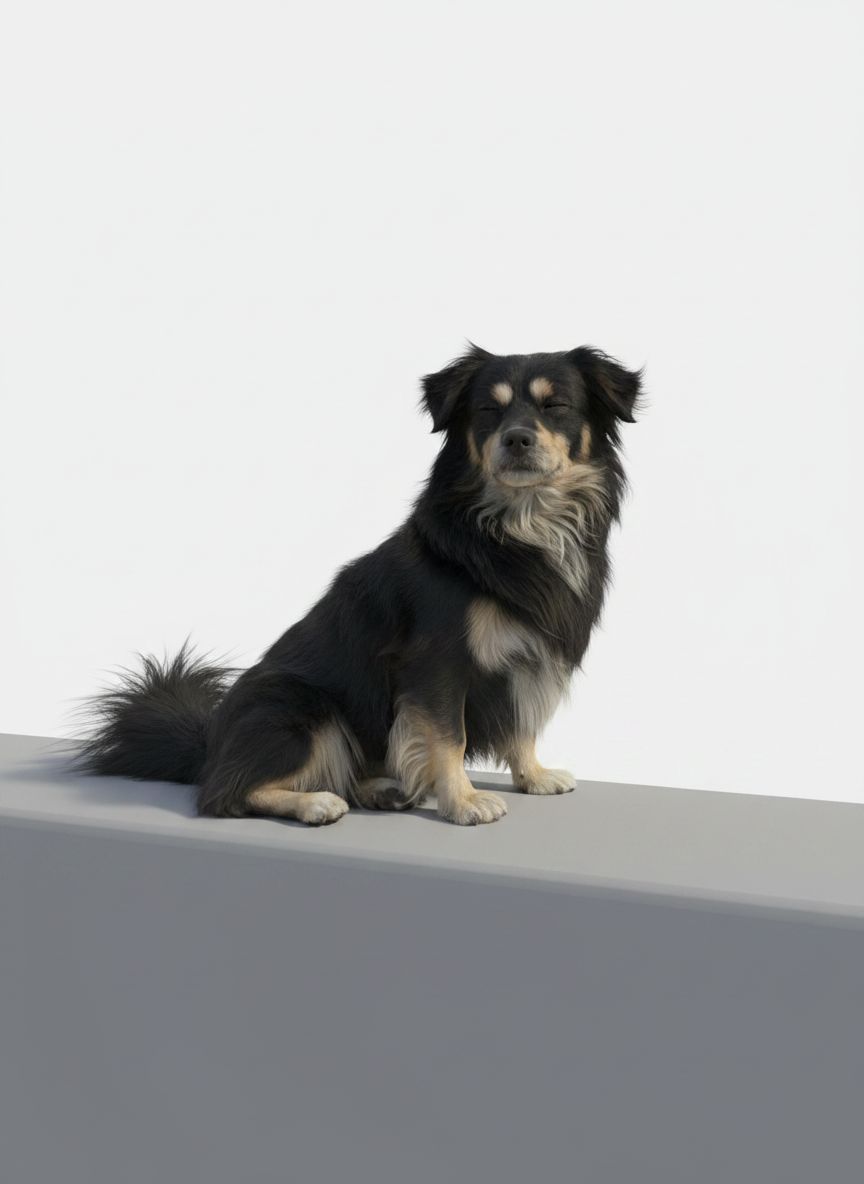 Australian Shepherd Dog Figurine free 3D printable STL