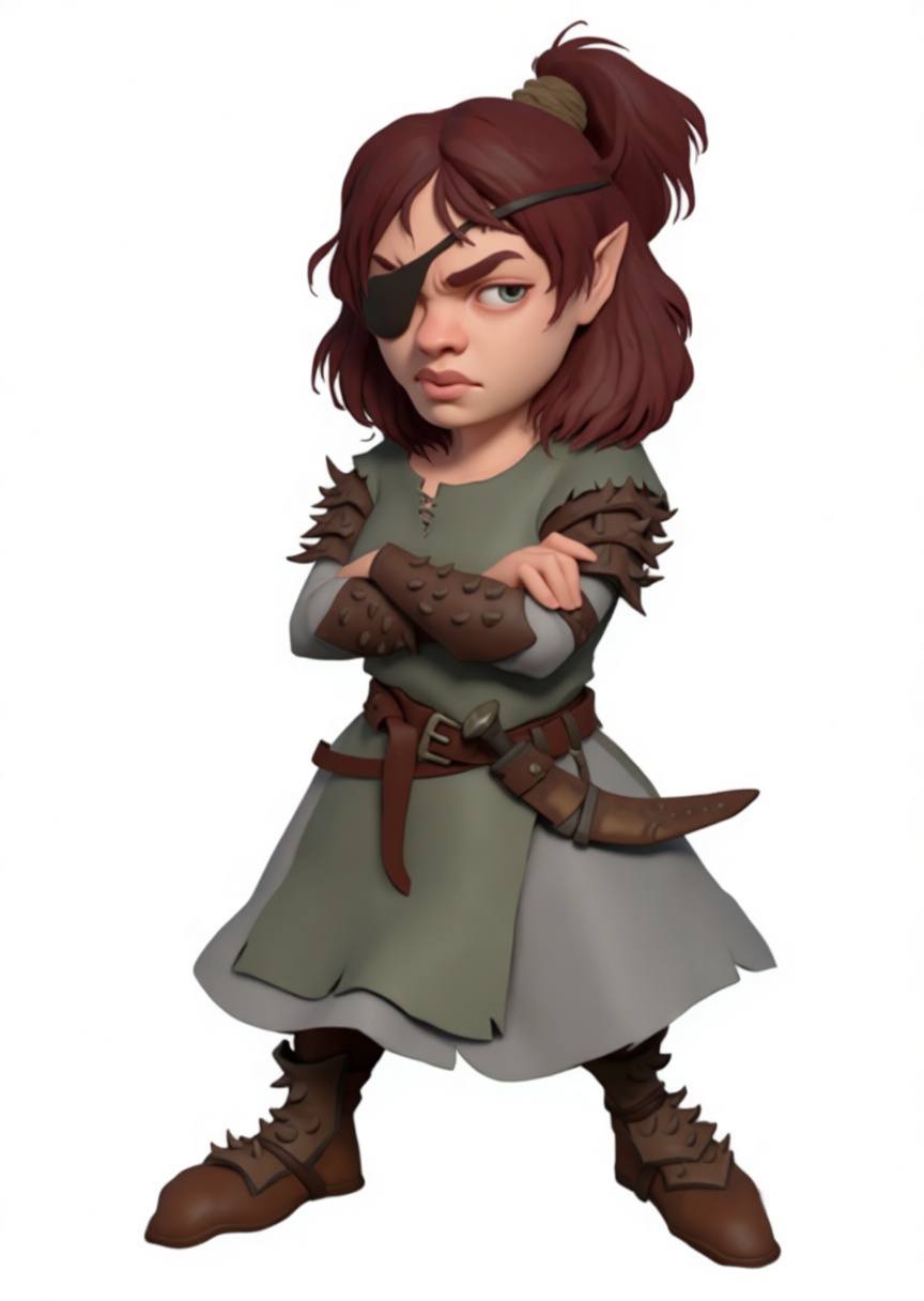 Female Viking Warrior Figurine free 3D printable STL