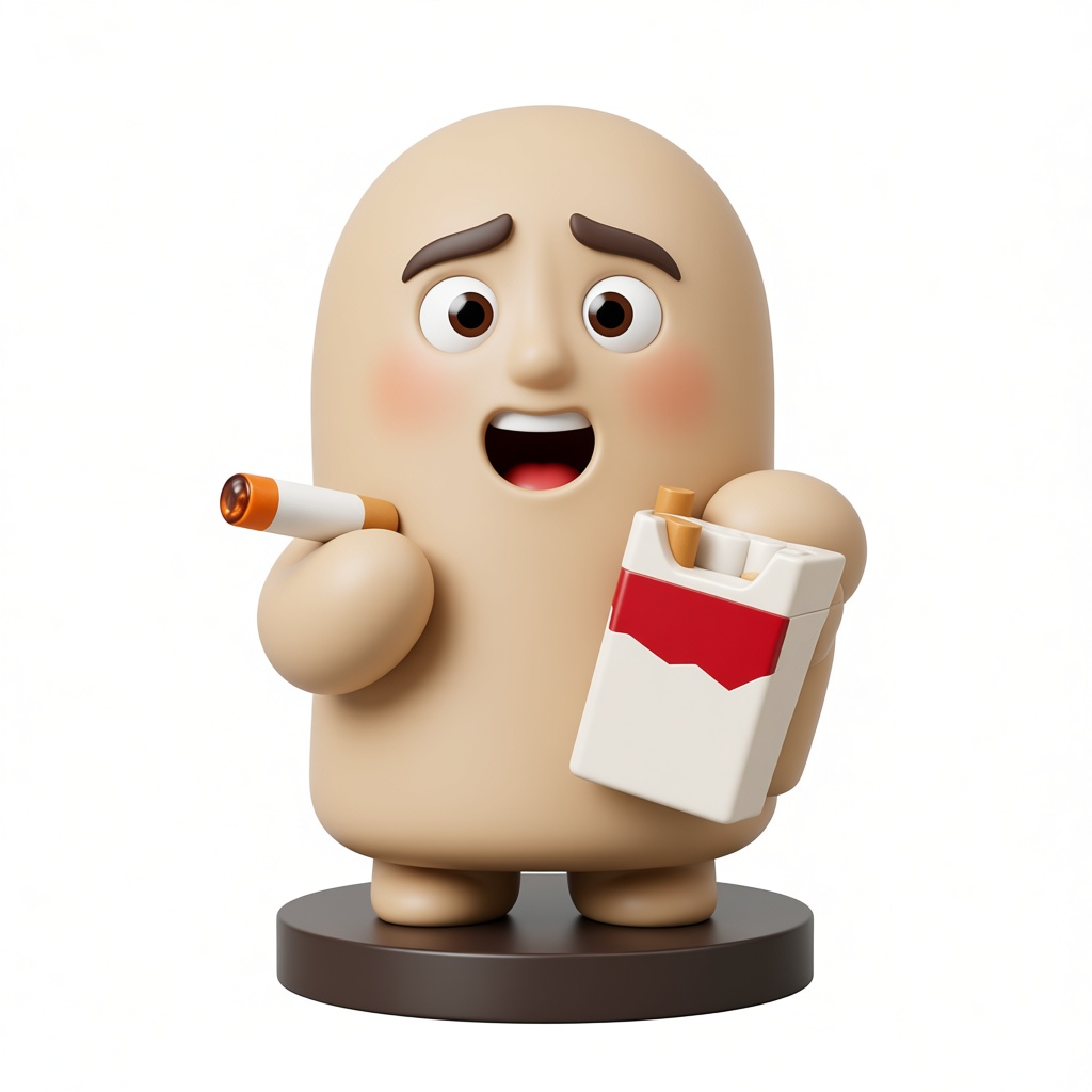 Smoking Blob Figurine free 3D printable STL
