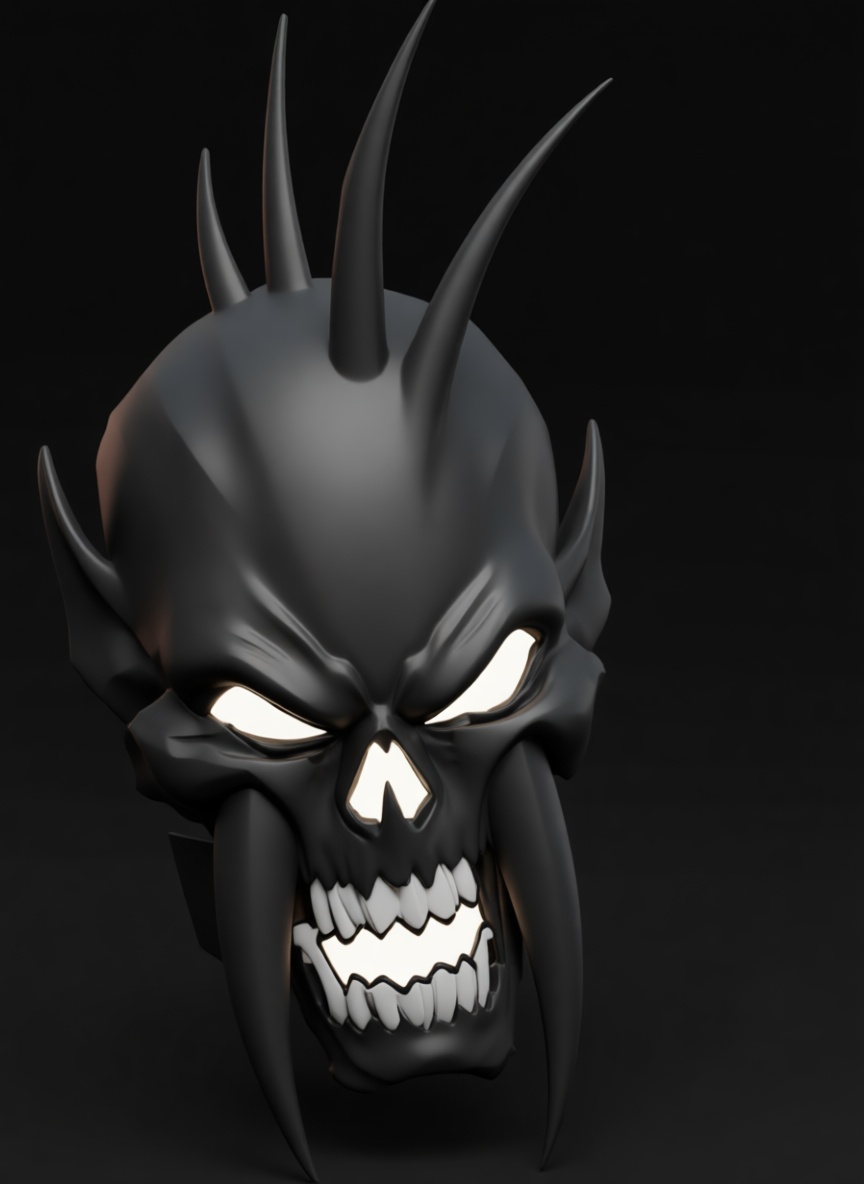 Demonic Skull Bust free 3D printable STL