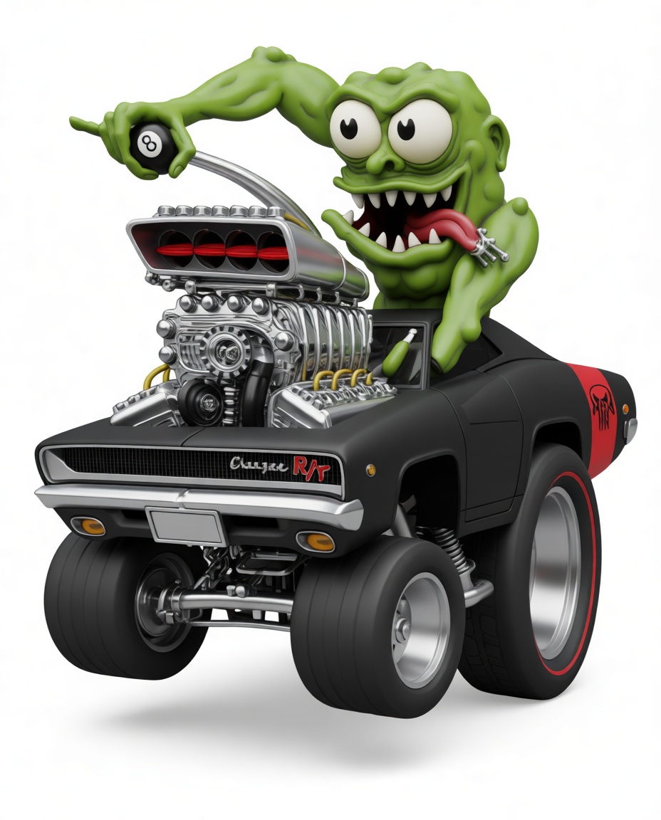Charger R/T Rat Fink Model free 3D printable STL