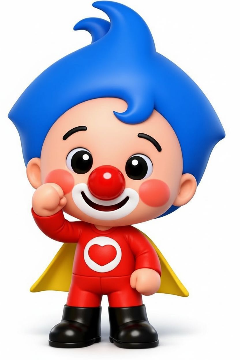Cheerful Cartoon Clown free 3D printable STL