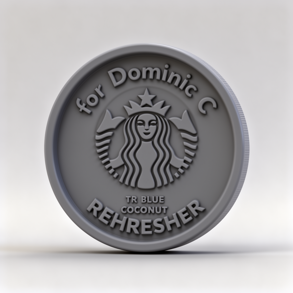 Starbucks Coin Label free 3D printable STL