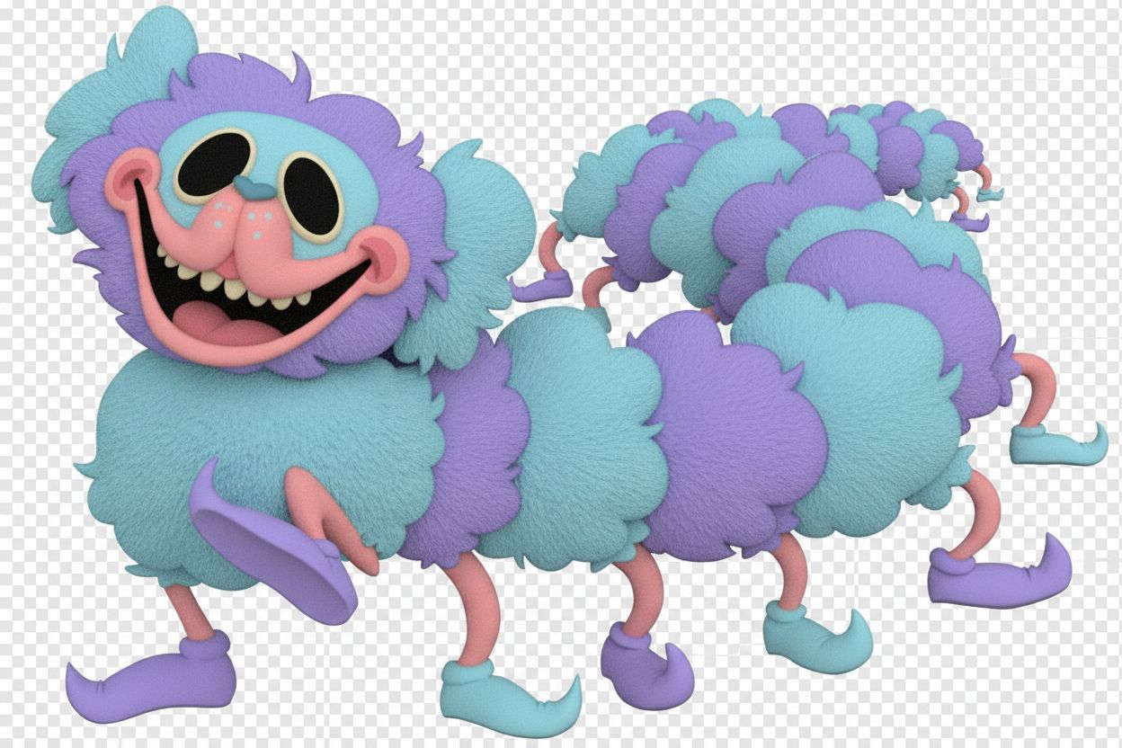Fluffy Cartoon Creature free 3D printable STL