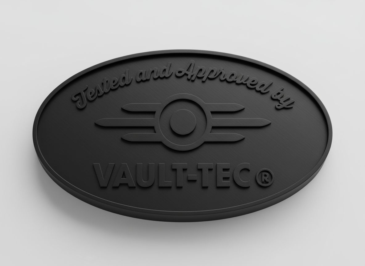 Vault-Tec Logo Emblem free 3D printable STL