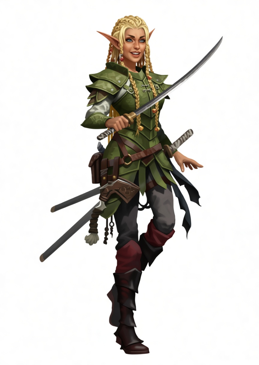 Elven Warrior Figurine free 3D printable STL
