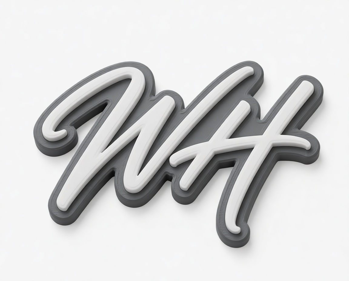 Wuff Script Sign free 3D printable STL