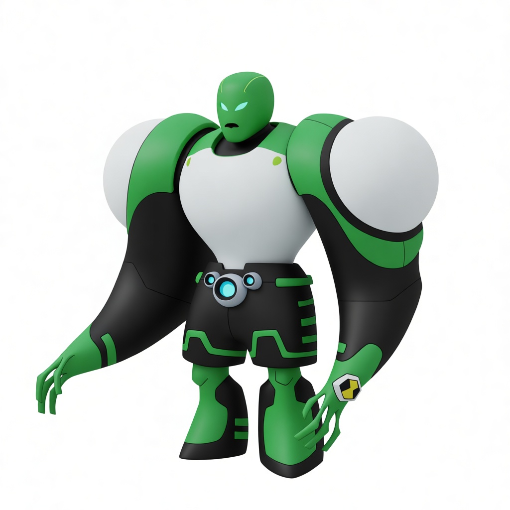 Four Arms Ben 10 Figurine free 3D printable STL
