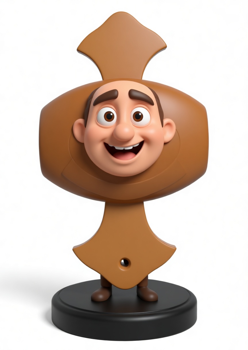 Happy Spade Character Figurine free 3D printable STL