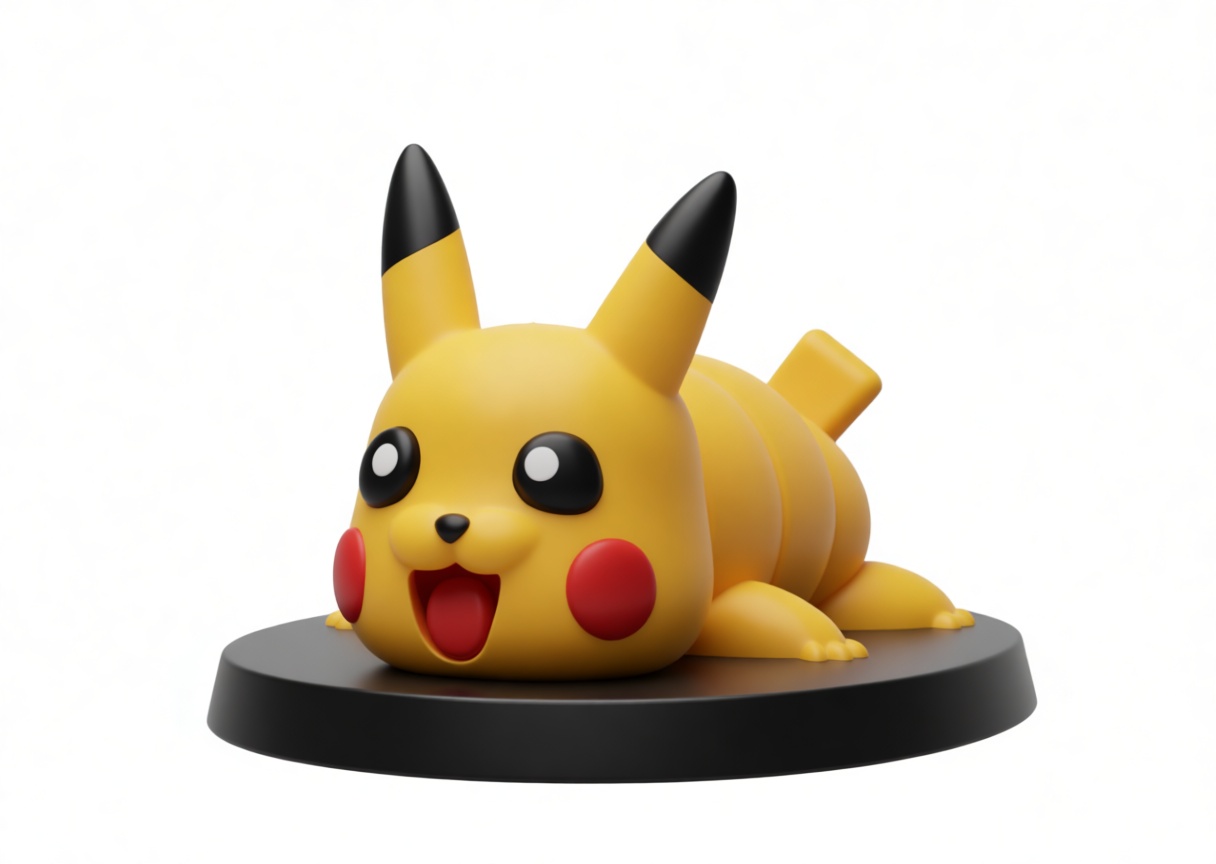 Pikachu Caterpillar Figurine free 3D printable STL
