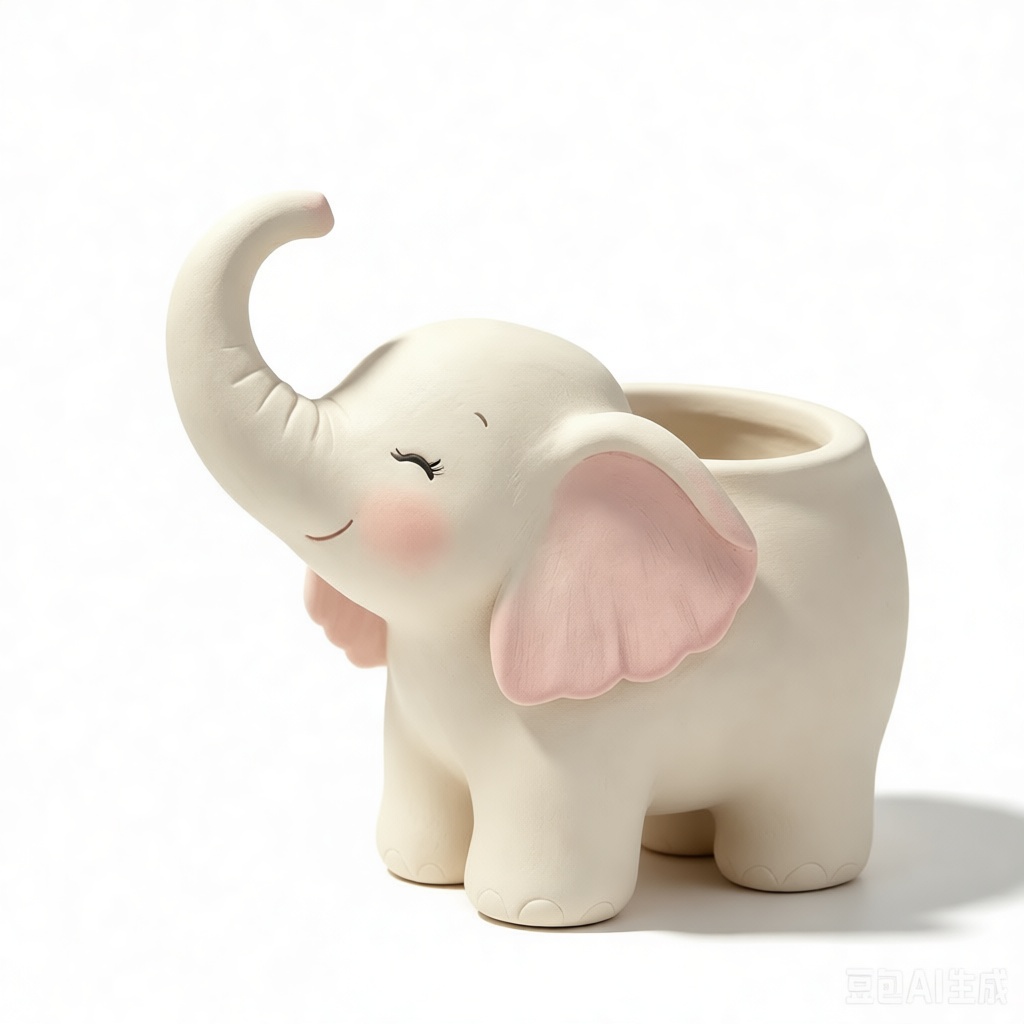 Baby Elephant Planter free 3D printable STL
