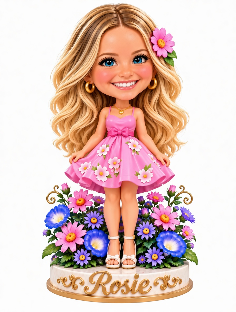 Rosie Floral Figurine free 3D printable STL