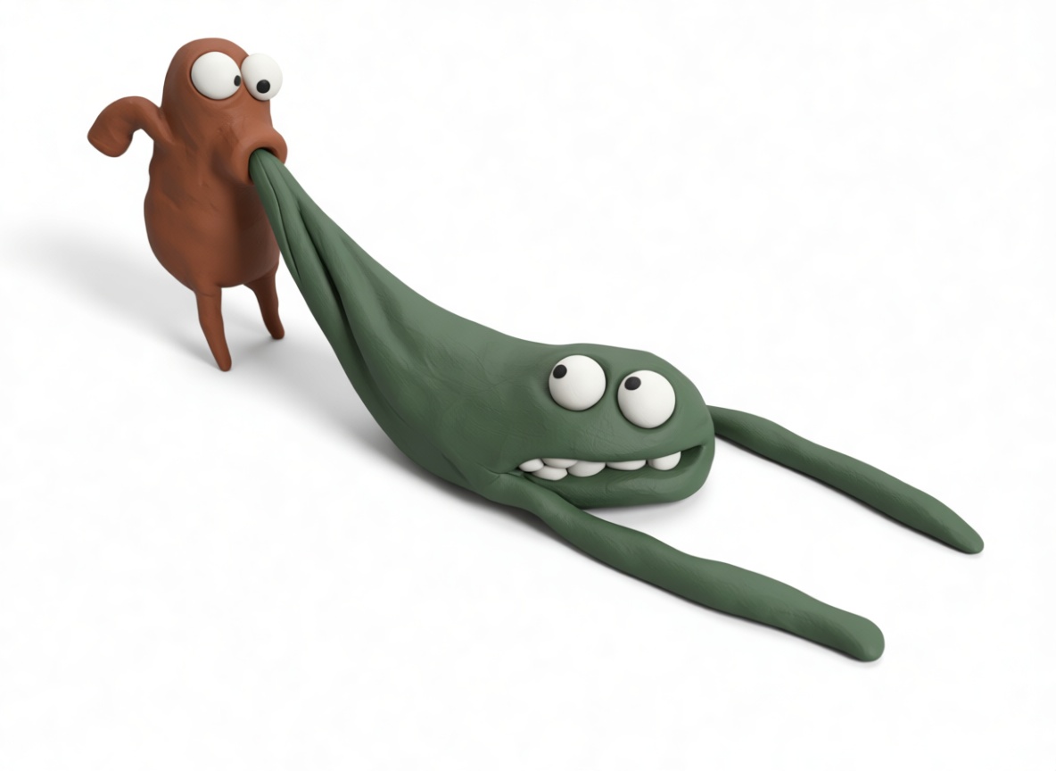 Claymation Stretching Creatures free 3D printable STL