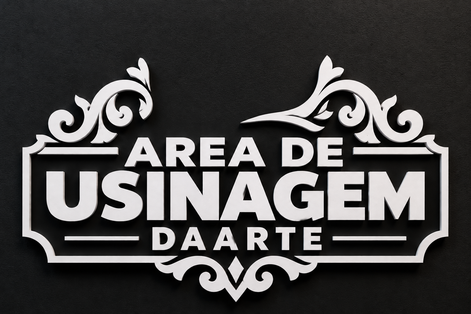 Area de Usinagem Sign free 3D printable STL