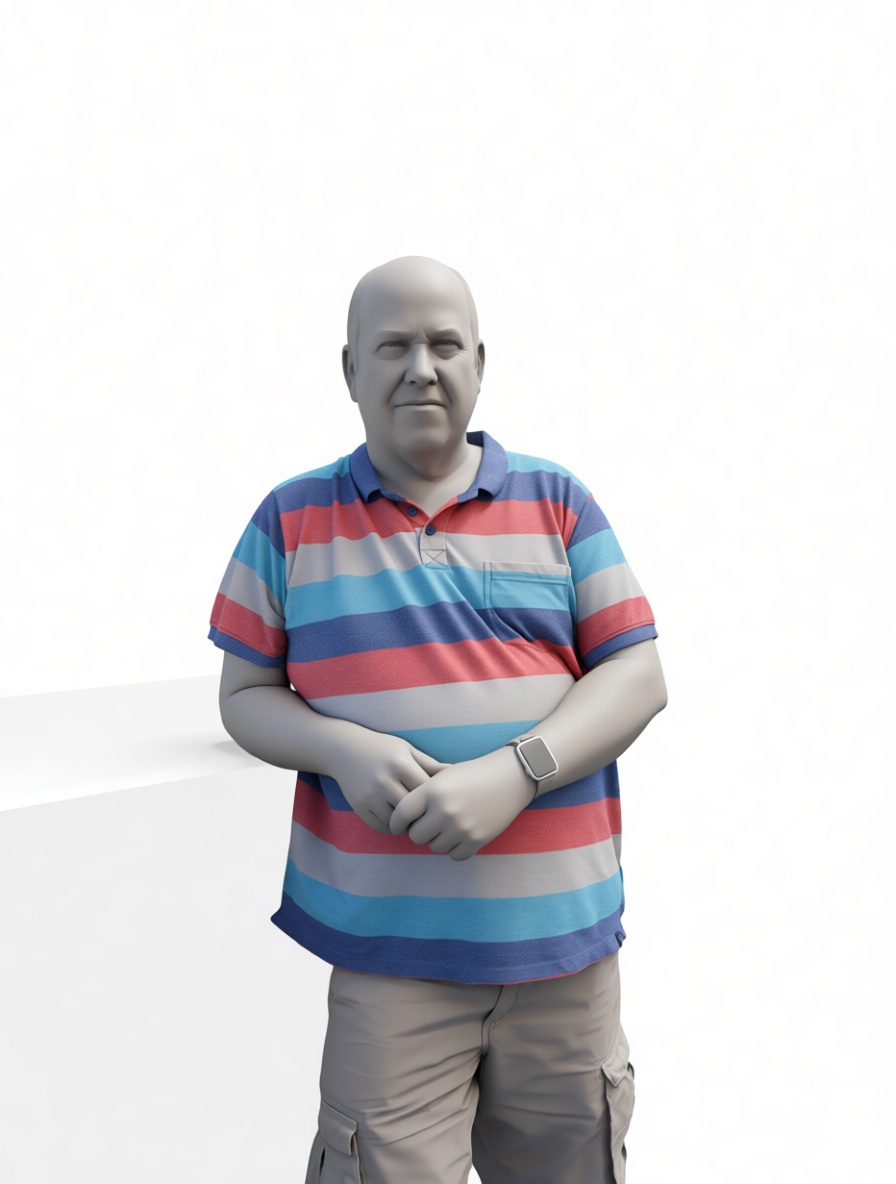 Mature Man Figurine free 3D printable STL