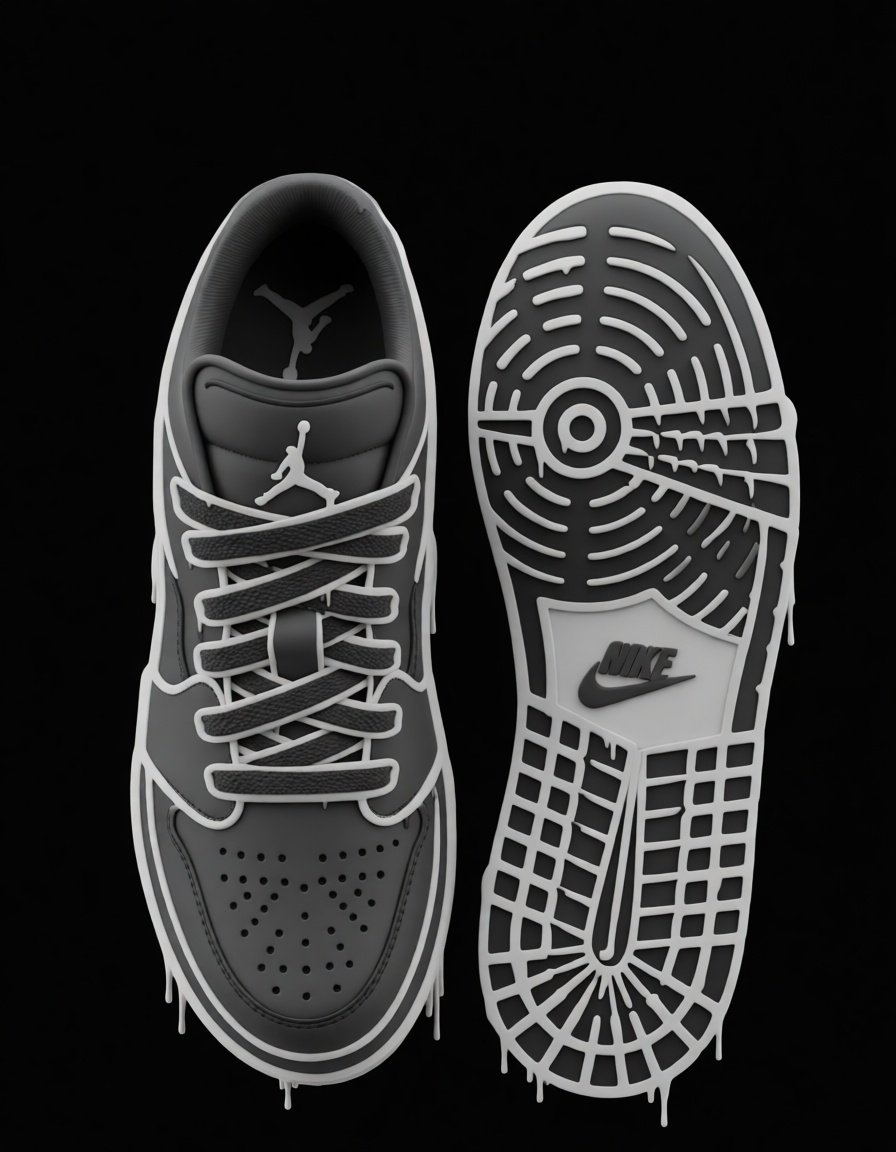 Air Jordan 1 Sneaker Model free 3D printable STL
