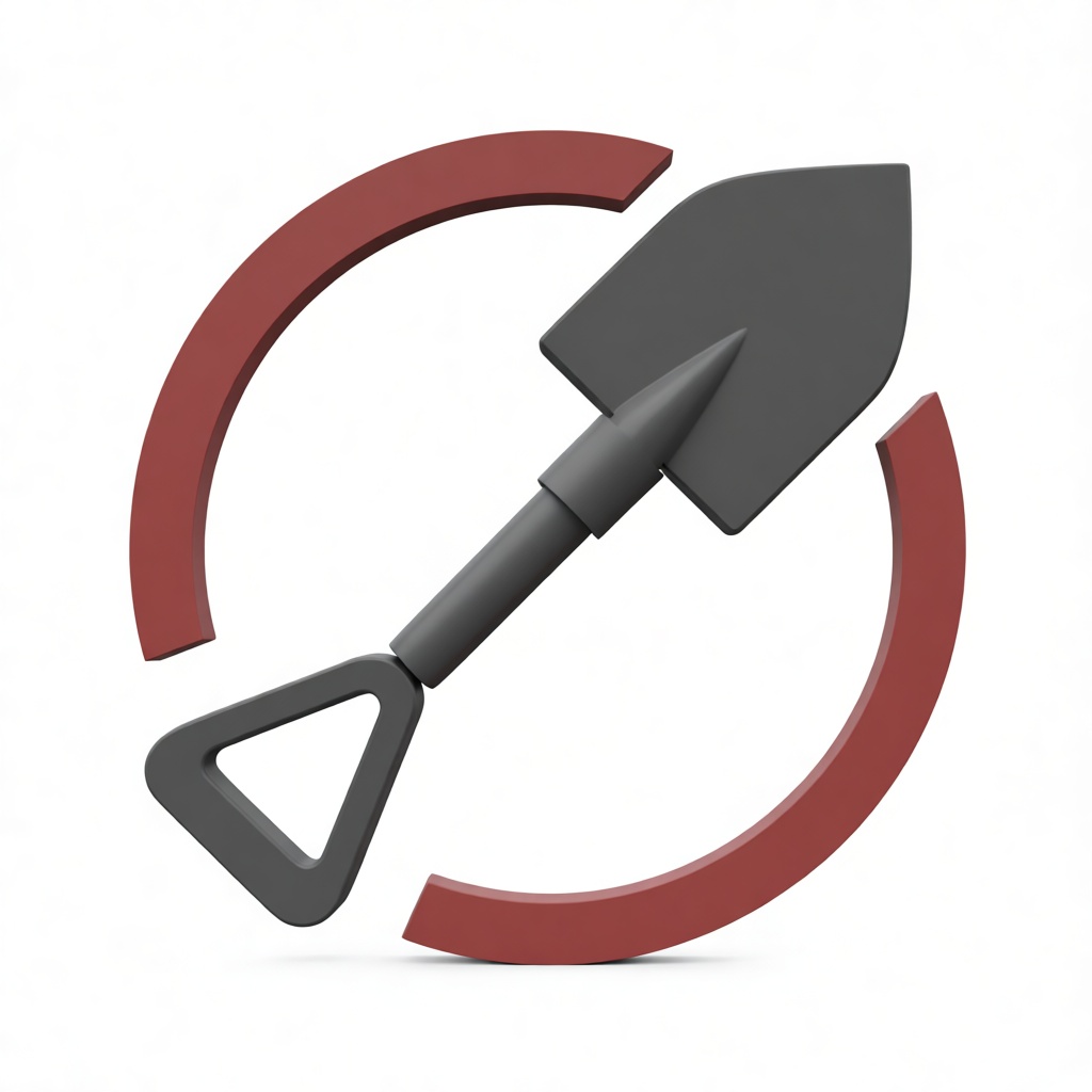 Shovel Icon Model free 3D printable STL