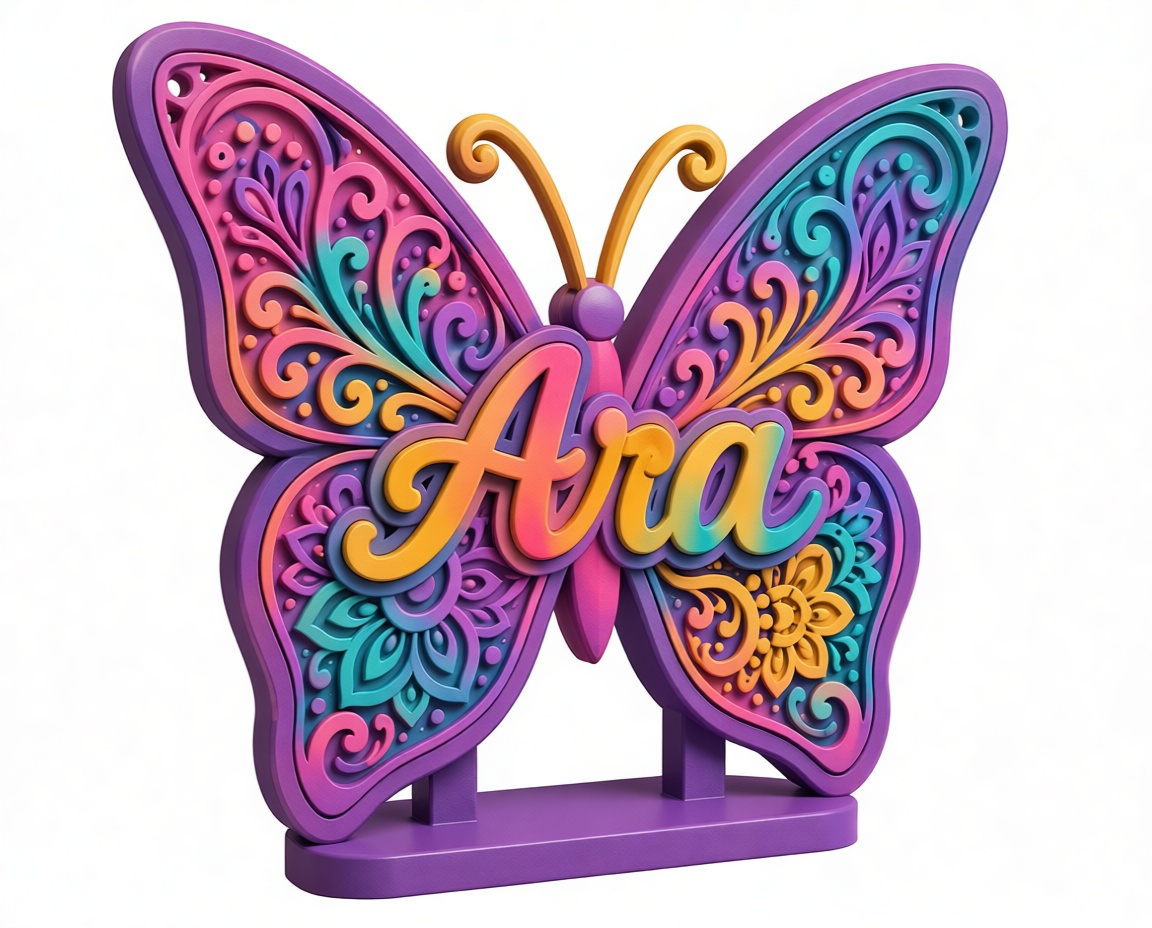 Ara Butterfly Sculpture free 3D printable STL
