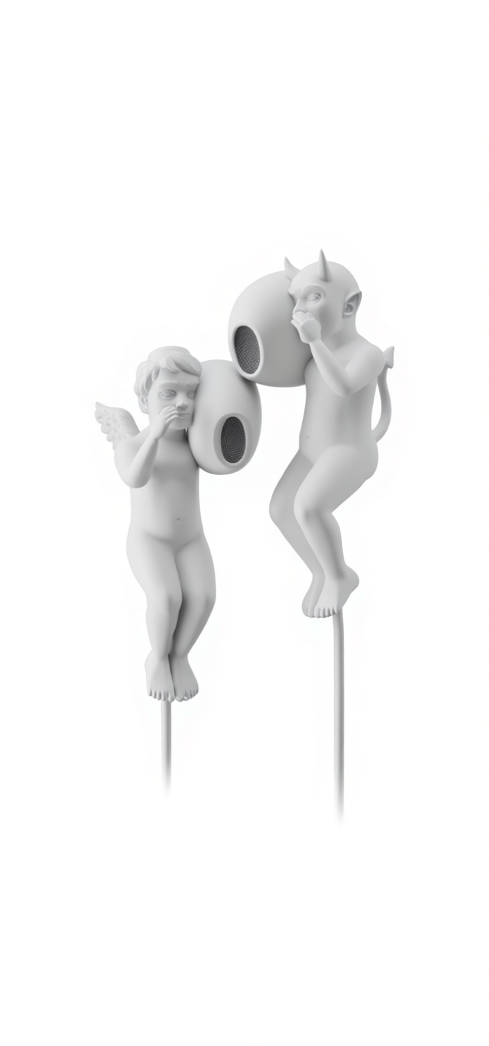 Angel and Demon Earbuds free 3D printable STL