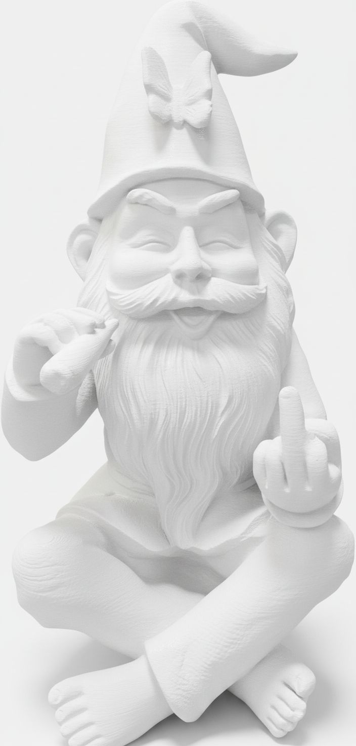 Flipping Gnome Figurine free 3D printable STL