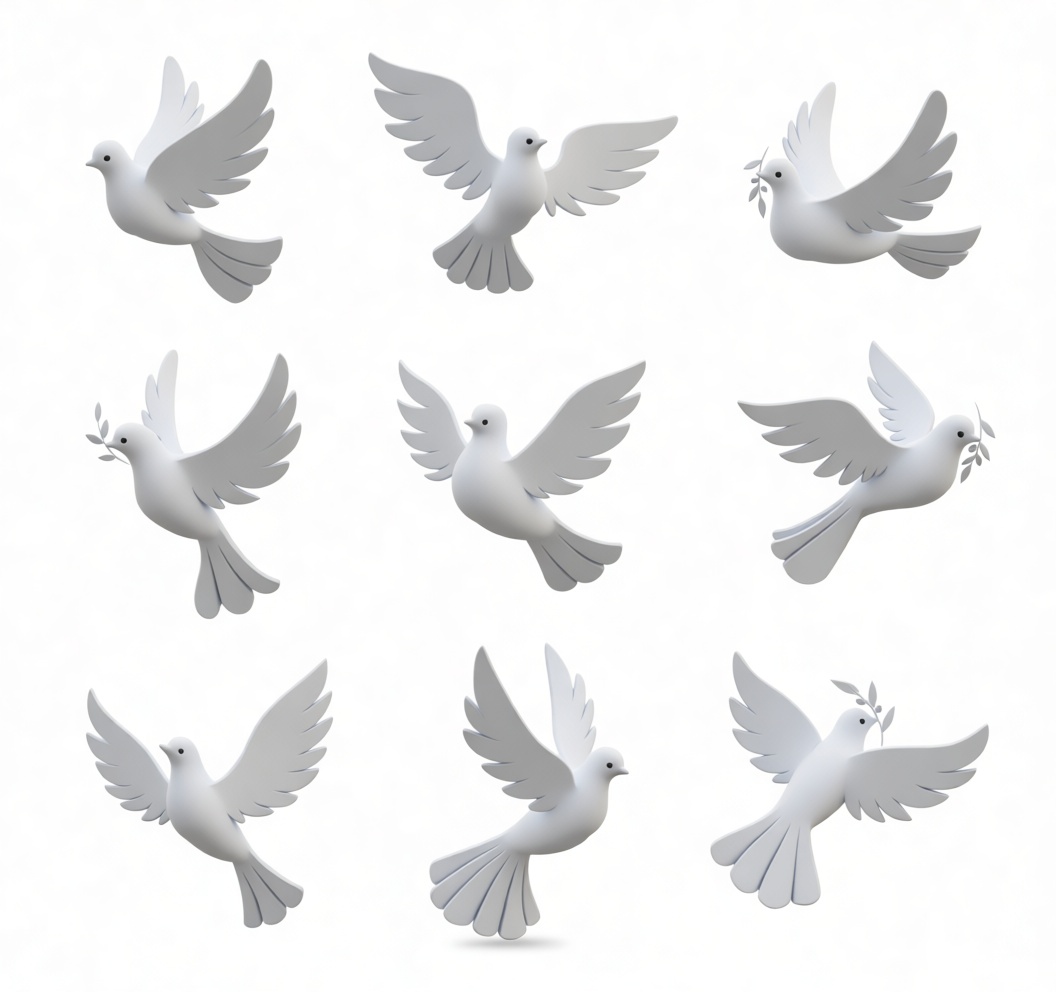 Peace Dove Figurines free 3D printable STL
