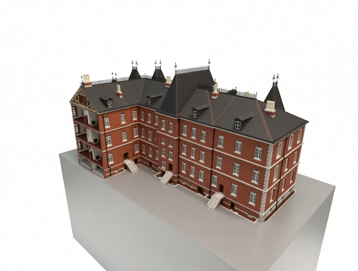Victorian Mansion Model free 3D printable STL