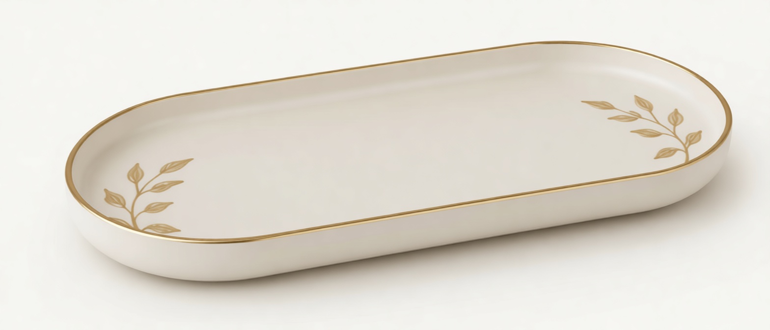 Ornate Decorative Tray free 3D printable STL