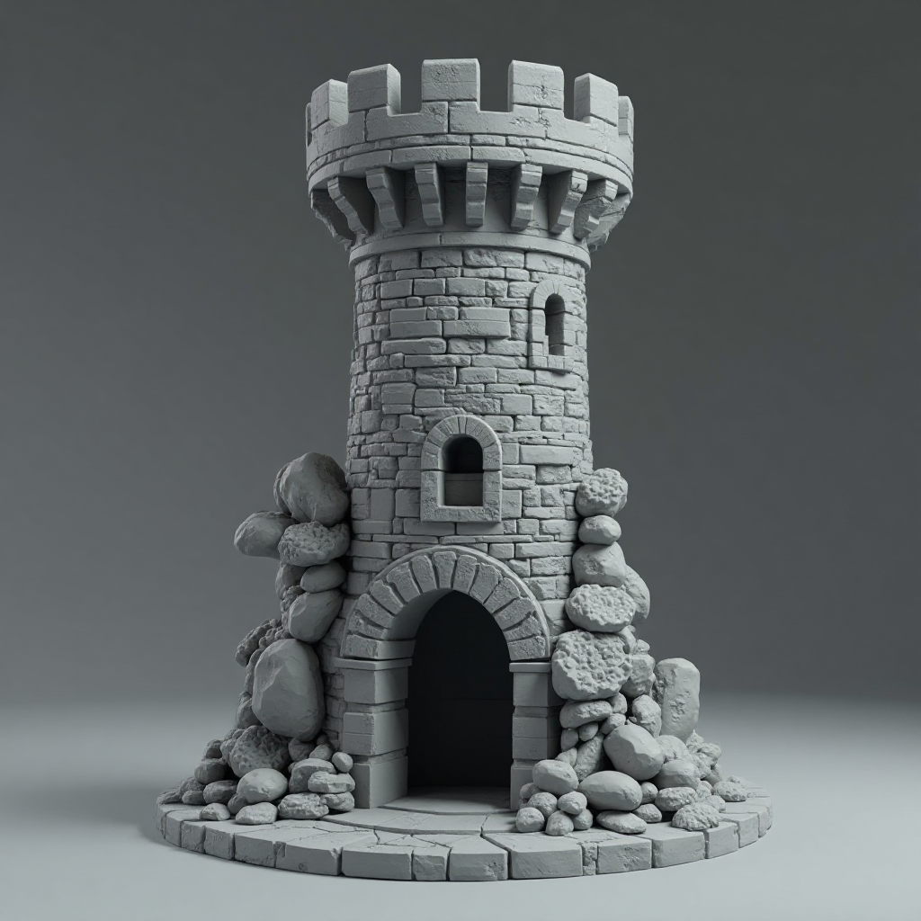 Fantasy Tower Playset free 3D printable STL