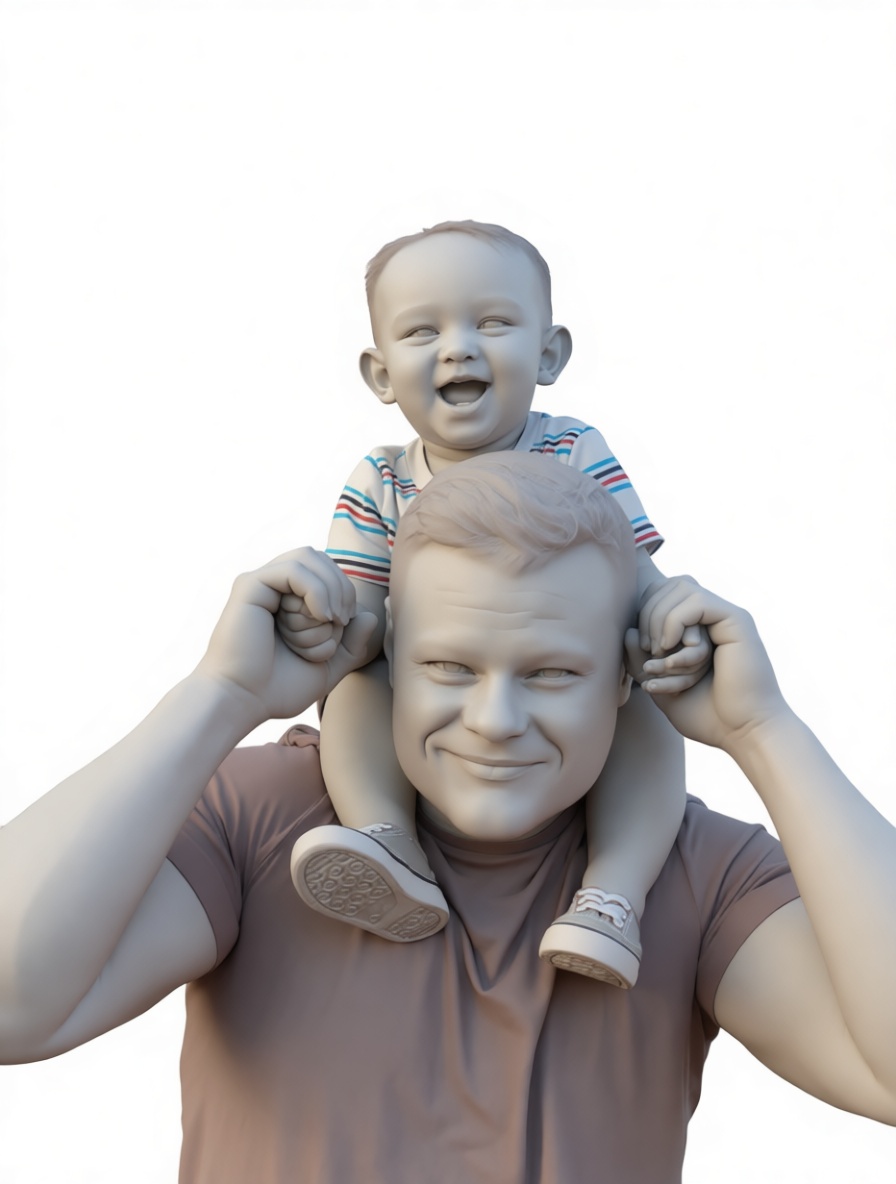 Father and Son Figurine free 3D printable STL