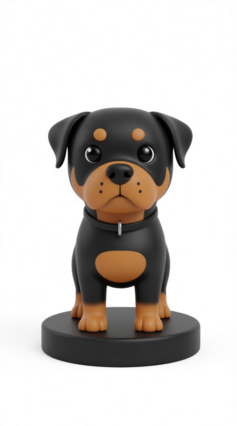 Rottweiler Dog Figurine free 3D printable STL