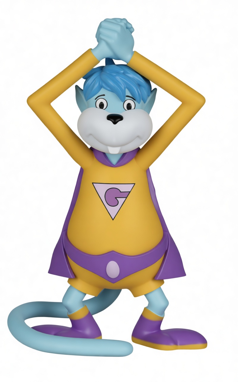 Supermouse Cartoon Figurine free 3D printable STL