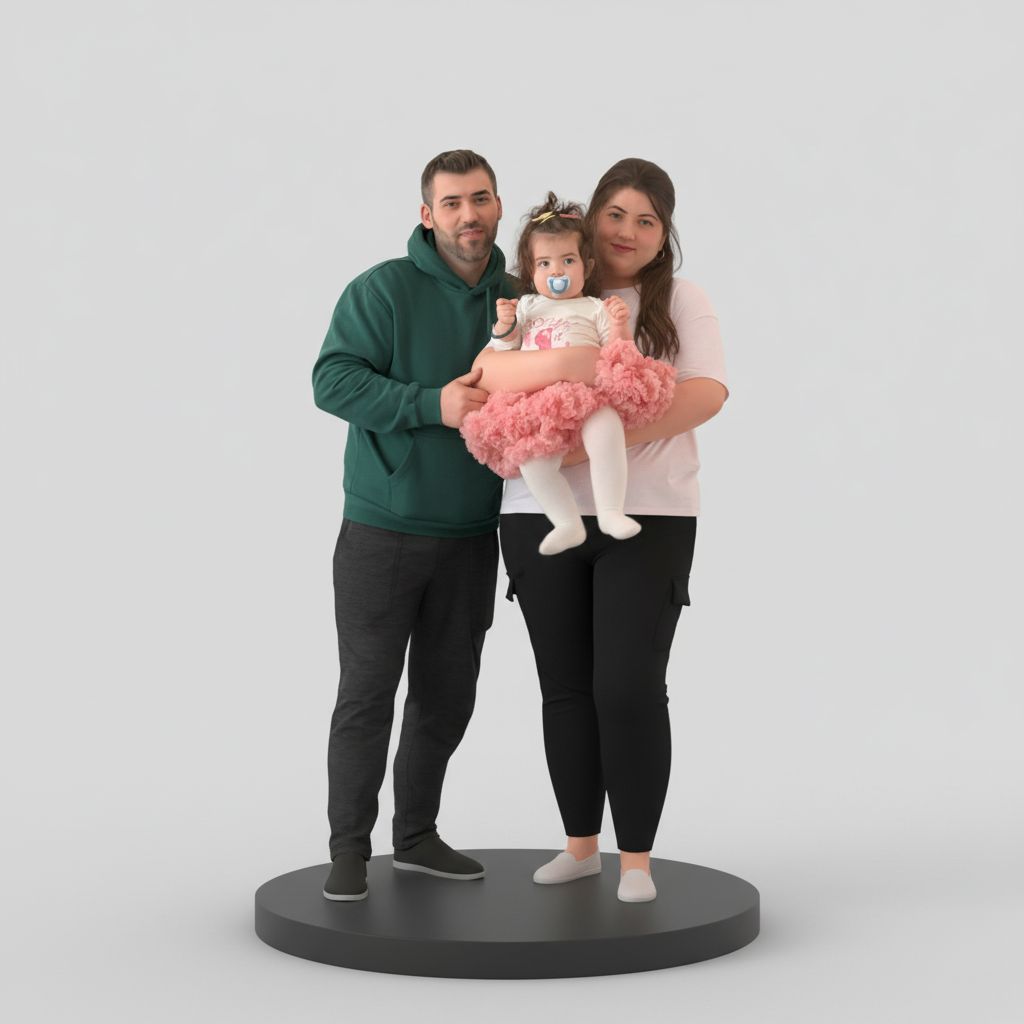 Family Group Figurine free 3D printable STL
