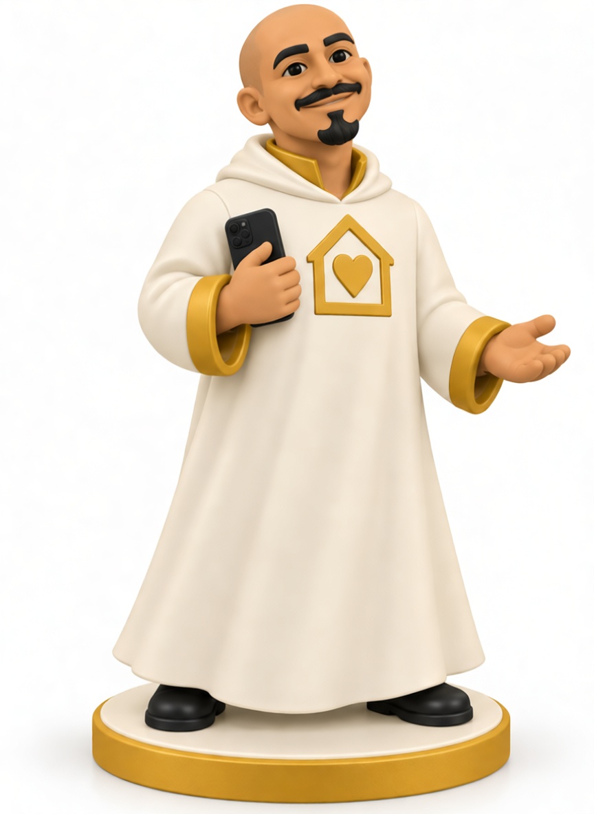 Modern Monk Figurine free 3D printable STL
