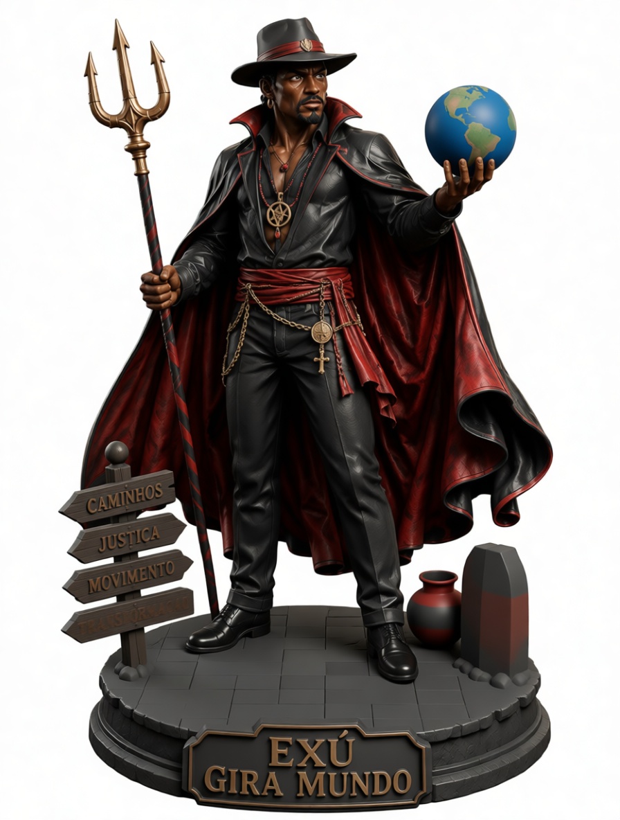 Exú Gira Mundo Statue free 3D printable STL