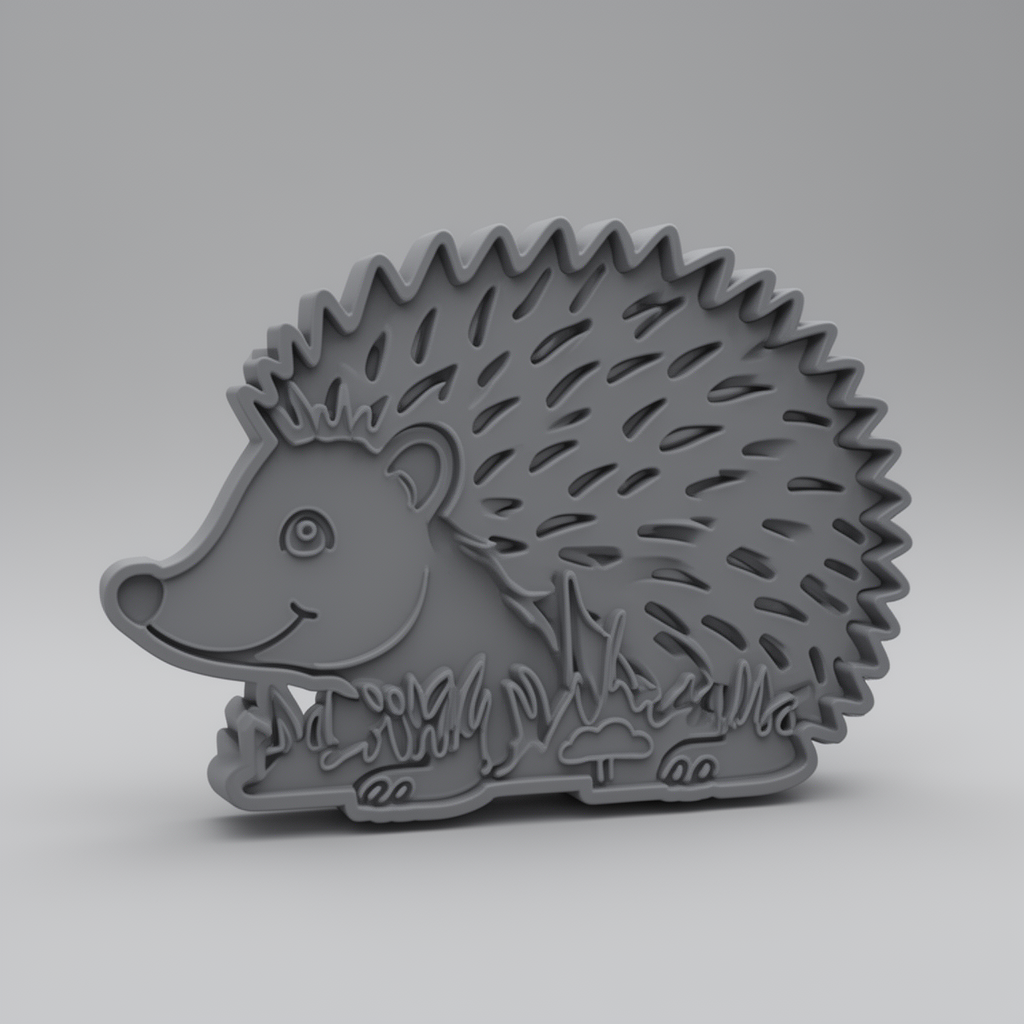 Hedgehog Wall Decoration free 3D printable STL